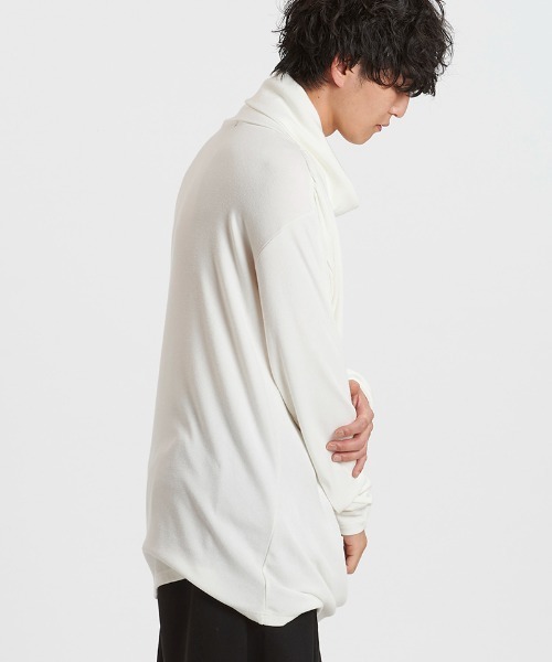 NO ID.（ノーアイディ）の「mlt5526-ﾎﾞﾘｭｰﾑﾈｯｸｷﾞｬｻﾞｰﾄﾞﾚｰﾌﾟPO プルオーバー(457006-392T)（Tシャツ/カットソー・メンズ・ホワイト/ブラック/グレー・ONE SIZE）」の21枚目の写真