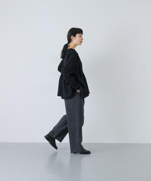 かぐれ（カグレ）の「ウールガーゼギャザープルオーバー（シャツ