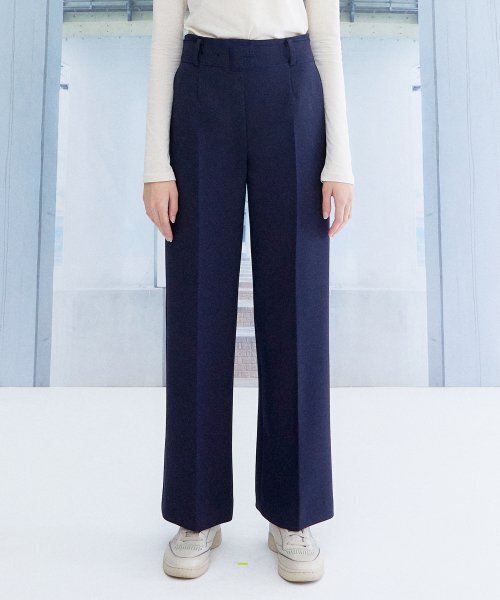 the studio kの「刺繍ベルトパンツ_ネイビー（スラックス・レディース・その他・MEDIUM/SMALL）」の3枚目の写真