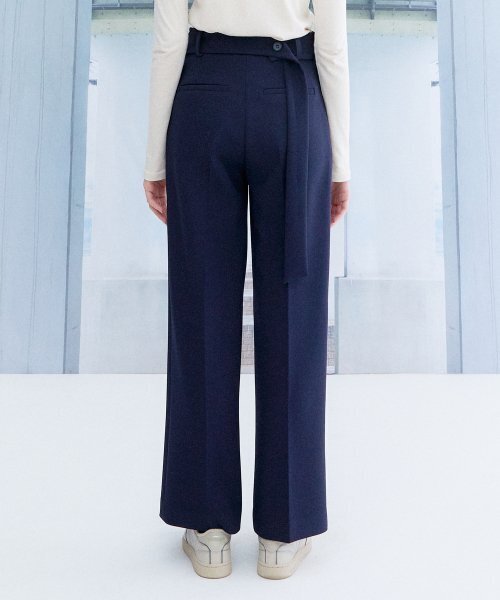 the studio kの「刺繍ベルトパンツ_ネイビー（スラックス・レディース・その他・MEDIUM/SMALL）」の5枚目の写真