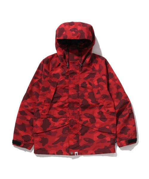A BATHING APE(アベイシングエイプ)の「COLOR CAMO SNOWBOARD JACKET(ミリタリージャケット・メンズ・レッド・X-LARGE/LARGE/MEDIUM/SMALL/XX-LARGE)」の1枚目の写真