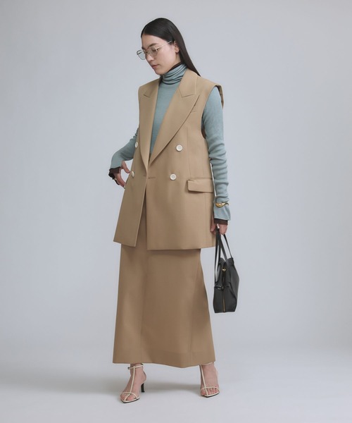 Chaos（カオス）の「Chaos(カオス)/ エクールジャケットジレ　【セットアップ可】（その他アウター・レディース・ブラック/ベージュ・FREE）」の15枚目の写真