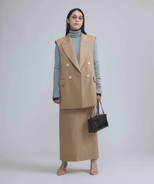 Chaos（カオス）の「Chaos(カオス)/ エクールジャケットジレ　【セットアップ可】（その他アウター・レディース・ブラック/ベージュ・FREE）」の14枚目の写真