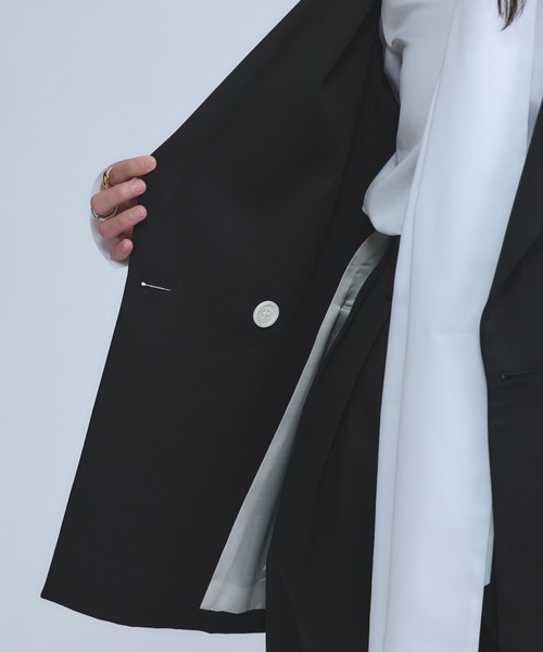 Chaos（カオス）の「Chaos(カオス)/ エクールジャケットジレ　【セットアップ可】（その他アウター・レディース・ブラック/ベージュ・FREE）」の13枚目の写真