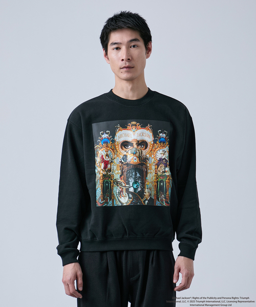 B.C STOCK（ベーセーストック）の「マイケルジャクソン別注 クルーネックスウェット（Tシャツ/カットソー・メンズ・ブラック系その他/チャコールグレー/ホワイト/ブラック・MEDIUM/LARGE）」の6枚目の写真