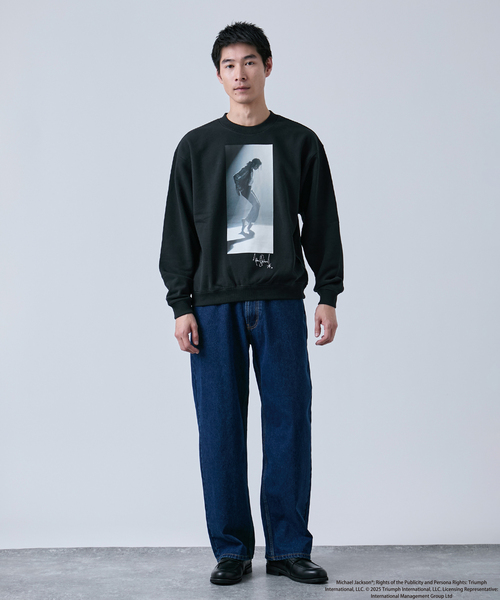 B.C STOCK（ベーセーストック）の「マイケルジャクソン別注 クルーネックスウェット（Tシャツ/カットソー・メンズ・ブラック系その他/チャコールグレー/ホワイト/ブラック・MEDIUM/LARGE）」の9枚目の写真
