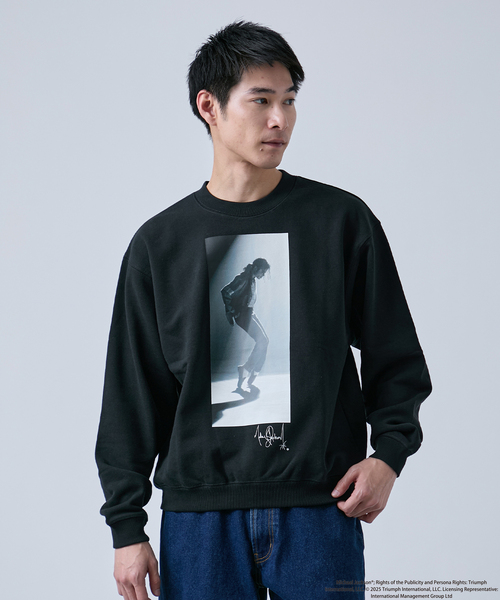 B.C STOCK（ベーセーストック）の「マイケルジャクソン別注 クルーネックスウェット（Tシャツ/カットソー・メンズ・ブラック系その他/チャコールグレー/ホワイト/ブラック・MEDIUM/LARGE）」の10枚目の写真