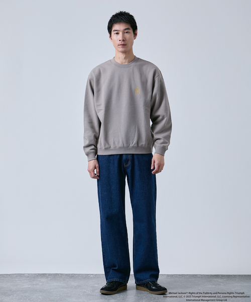 B.C STOCK（ベーセーストック）の「マイケルジャクソン別注 クルーネックスウェット（Tシャツ/カットソー・メンズ・ブラック系その他/チャコールグレー/ホワイト/ブラック・MEDIUM/LARGE）」の13枚目の写真