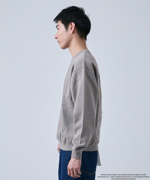 B.C STOCK（ベーセーストック）の「マイケルジャクソン別注 クルーネックスウェット（Tシャツ/カットソー・メンズ・ブラック系その他/チャコールグレー/ホワイト/ブラック・MEDIUM/LARGE）」の15枚目の写真