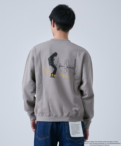 B.C STOCK（ベーセーストック）の「マイケルジャクソン別注 クルーネックスウェット（Tシャツ/カットソー・メンズ・ブラック系その他/チャコールグレー/ホワイト/ブラック・MEDIUM/LARGE）」の16枚目の写真