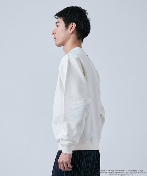 B.C STOCK（ベーセーストック）の「マイケルジャクソン別注 クルーネックスウェット（Tシャツ/カットソー・メンズ・ブラック系その他/チャコールグレー/ホワイト/ブラック・MEDIUM/LARGE）」の19枚目の写真