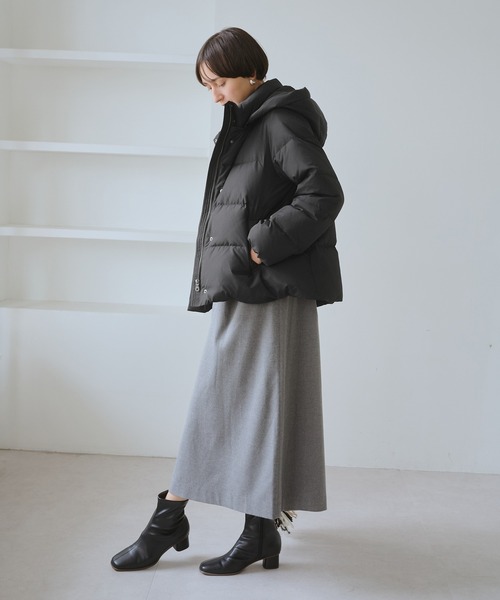 ROPE' PICNIC(ロペピクニック)の「ショートダウン(ダウンジャケット/コート・レディース・オフホワイト/ブラック・M/L)」の4枚目の写真