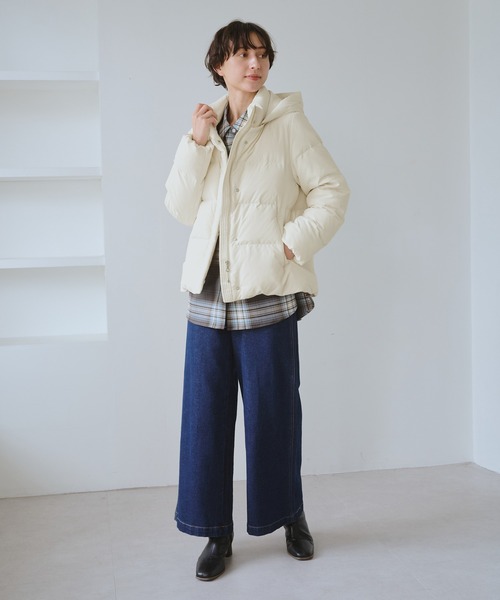 ROPE' PICNIC(ロペピクニック)の「ショートダウン(ダウンジャケット/コート・レディース・オフホワイト/ブラック・M/L)」の16枚目の写真