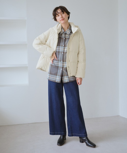 ROPE' PICNIC(ロペピクニック)の「ショートダウン(ダウンジャケット/コート・レディース・オフホワイト/ブラック・M/L)」の17枚目の写真