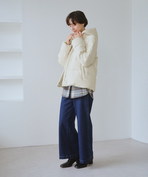 ROPE' PICNIC(ロペピクニック)の「ショートダウン(ダウンジャケット/コート・レディース・オフホワイト/ブラック・M/L)」の18枚目の写真
