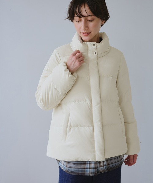 ROPE' PICNIC(ロペピクニック)の「ショートダウン(ダウンジャケット/コート・レディース・オフホワイト/ブラック・M/L)」の22枚目の写真