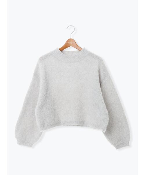 Lugnoncure（ルノンキュール）の「ブークレクロップドニット（ニット/セーター・レディース・レッド/グリーン/ベージュ/チャコールグレー/グレー・F）」の19枚目の写真