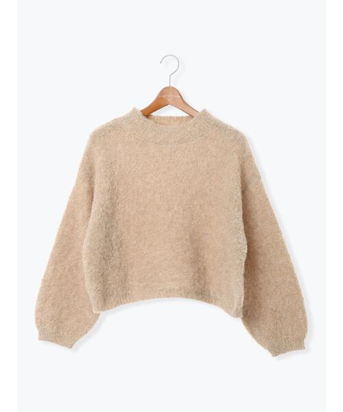 Lugnoncure（ルノンキュール）の「ブークレクロップドニット（ニット/セーター・レディース・レッド/グリーン/ベージュ/チャコールグレー/グレー・F）」の21枚目の写真