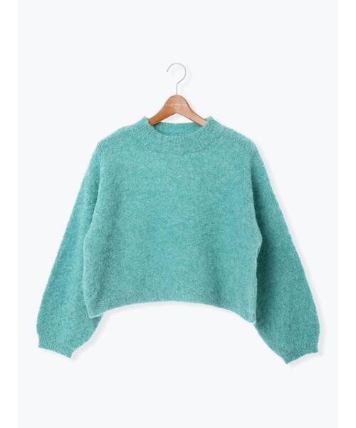 Lugnoncure（ルノンキュール）の「ブークレクロップドニット（ニット/セーター・レディース・レッド/グリーン/ベージュ/チャコールグレー/グレー・F）」の22枚目の写真