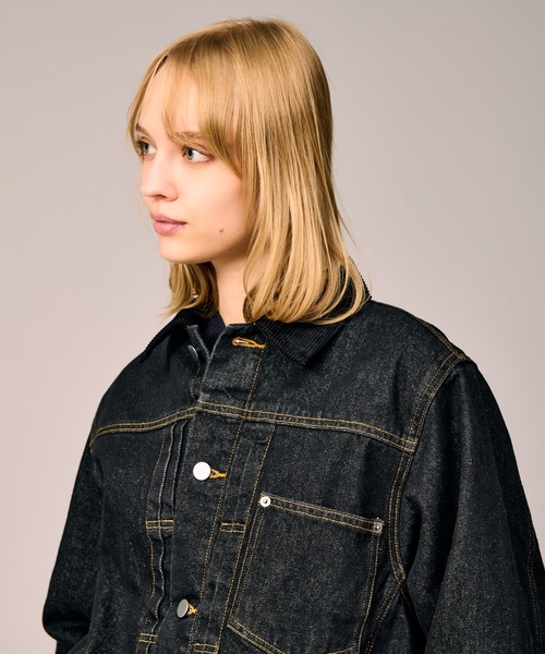 CORDUROY COLLAR DENIM JACKET / コーデュロイカラーデニムジャケット
