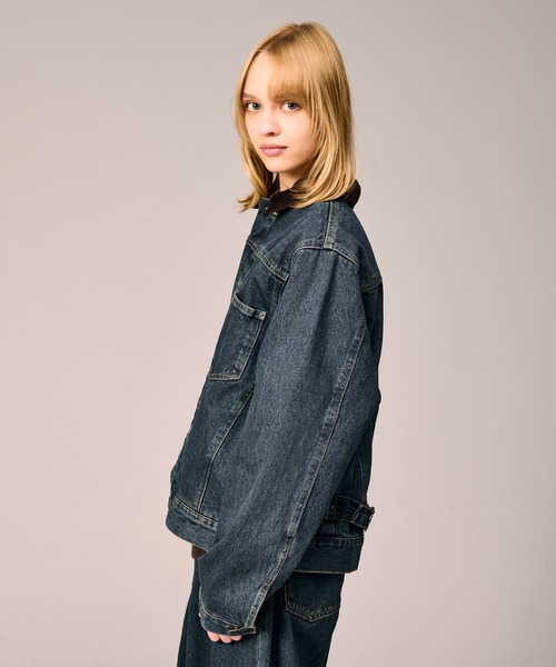 【完売品】WETTEMPT コーデュロイカラーデニムジャケット 短丈 CORDUROY COLLAR DENIM JACKET / コーデュロイカラーデニムジャケット