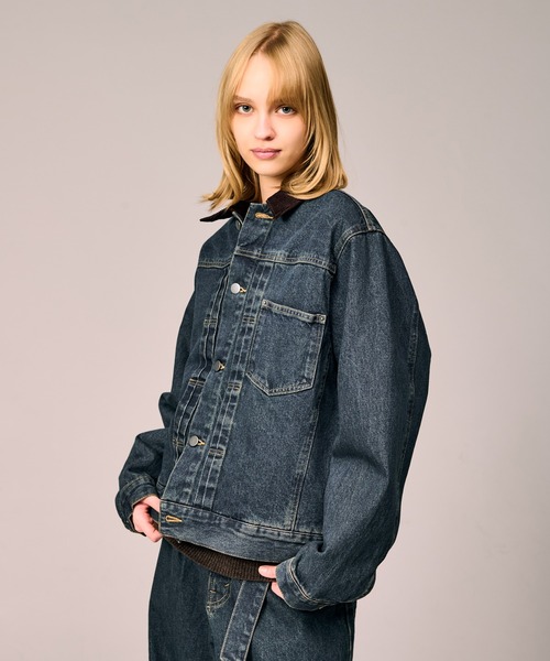 CORDUROY COLLAR DENIM JACKET / コーデュロイカラーデニムジャケット
