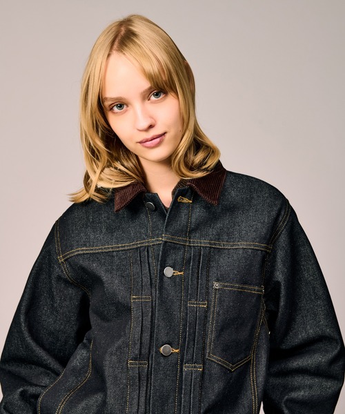 WETEENPTコーデュロイカラーデニムジャケット CORDUROY COLLAR DENIM JACKET / コーデュロイカラーデニムジャケット
