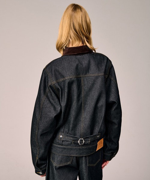 WETTEMPT（ウィテンプト）の「CORDUROY COLLAR DENIM JACKET / コーデュロイカラーデニムジャケット（デニムジャケット・メンズ・ブルー/ダークインディゴブルー/ブラック・LARGE/MEDIUM/SMALL）」の21枚目の写真