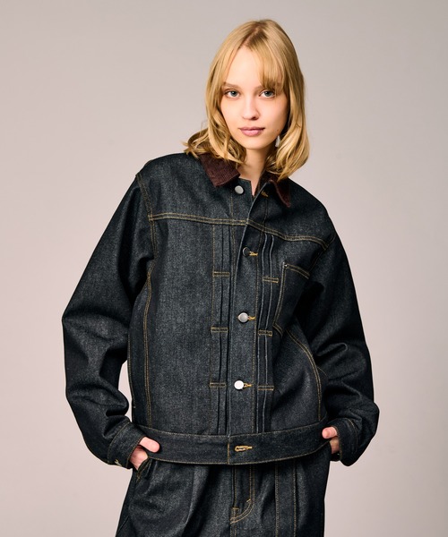 CORDUROY COLLAR DENIM JACKET / コーデュロイカラーデニムジャケット