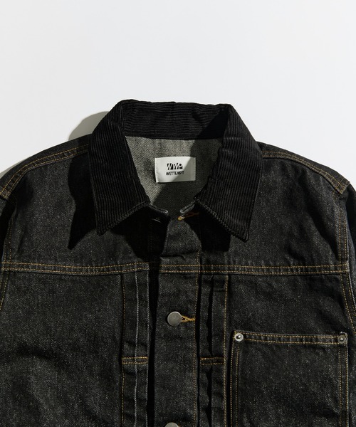 WETTEMPT（ウィテンプト）の「CORDUROY COLLAR DENIM JACKET / コーデュロイカラーデニムジャケット（デニムジャケット・メンズ・ブルー/ダークインディゴブルー/ブラック・LARGE/MEDIUM/SMALL）」の13枚目の写真