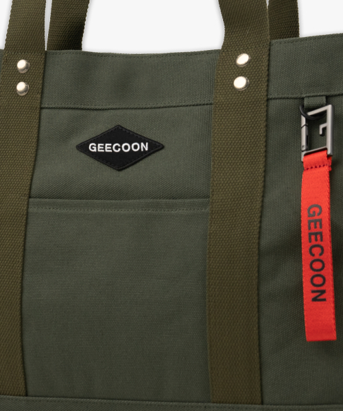 GEECOON(ジークーン)の「コットンキャンバスプレミアムワークエコバッグ GEE248-601 カーキ(エコバッグ/サブバッグ・メンズ・カーキ・FREE)」の20枚目の写真