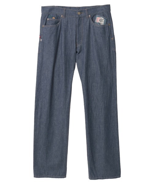 KARL HELMUT(カールヘルム)の「くまバックシルエットデニムパンツ(デニムパンツ・レディース・ネイビー/ブラック・MEDIUM/LARGE/X-LARGE/XX-LARGE)」の1枚目の写真