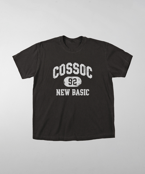 COSO(コソ)の「ピグメント92ニューベーシック半袖Tシャツ(チャコール)(Tシャツ/カットソー・レディース・チャコール・S/M/L)」の1枚目の写真