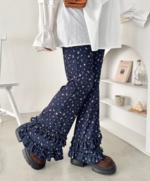SOLLON.（ソルロン）の「ダブルフリル花柄フレアパンツ（その他パンツ）」