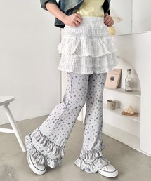 SOLLON.（ソルロン）の「ダブルフリル花柄フレアパンツ（その他パンツ）」