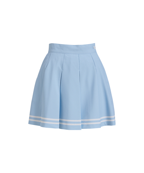 J.JANE(ジェイジェーン)の「テニスラインカラー スカート (スカイブルー)(スカート・レディース・スカイブルー・M/XS)」の2枚目の写真