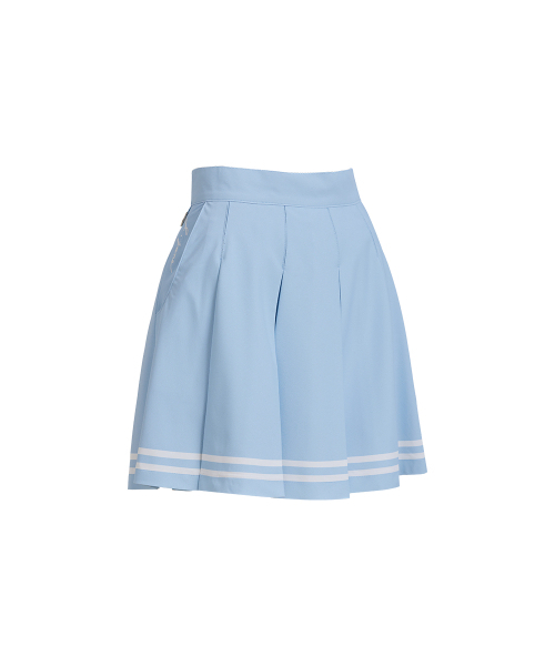 J.JANE(ジェイジェーン)の「テニスラインカラー スカート (スカイブルー)(スカート・レディース・スカイブルー・M/XS)」の3枚目の写真