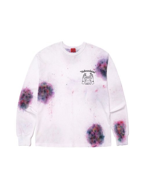 CONECTX(コネクト エックス)の「No Boundaries Hand Spray Dyed Long Sleeve T-shirt (multi/white ver.)(Tシャツ/カットソー・メンズ・その他・M/L)」の1枚目の写真