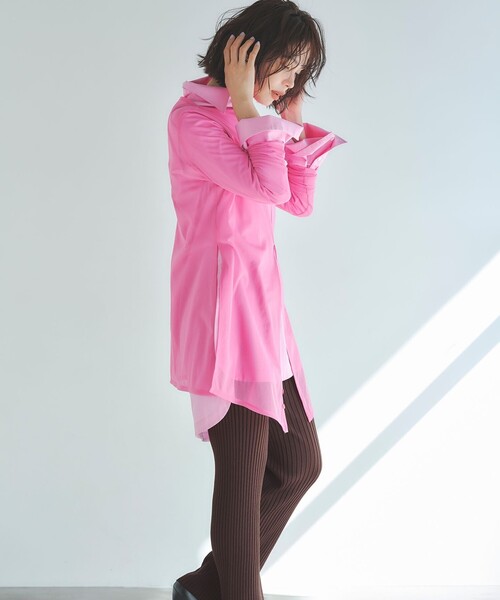 23区 L(ニジュウサンクオオキイサイズ)の「ホールガーメント リブニット パンツ(その他パンツ・レディース・ブラック系/ダークブラウン系/ベージュ系・46/44)」の20枚目の写真