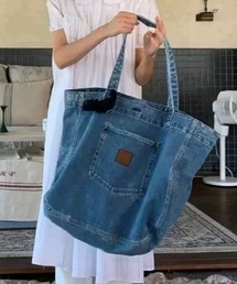 CELENA BEATS（セレナビーツ）の「大容量 デニム素材 ビッグ トートバッグ（トートバッグ）」