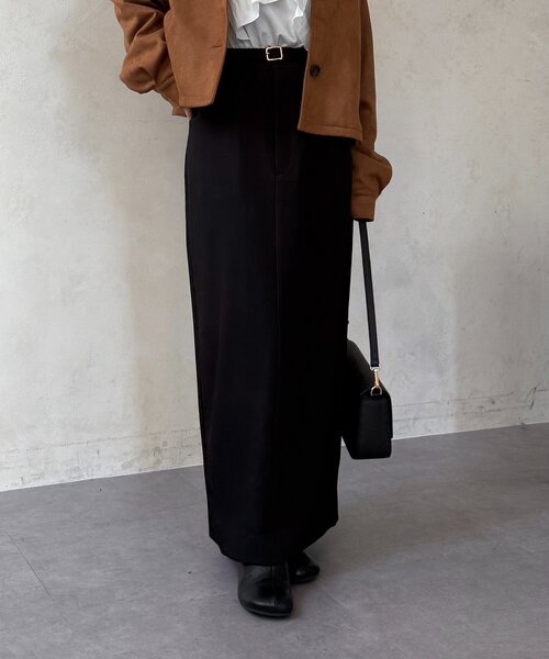 Thevon（ゼボン）の「ベルト付きナロースカート（スカート・レディース・ブラック/ベージュ・M/S）」の22枚目の写真