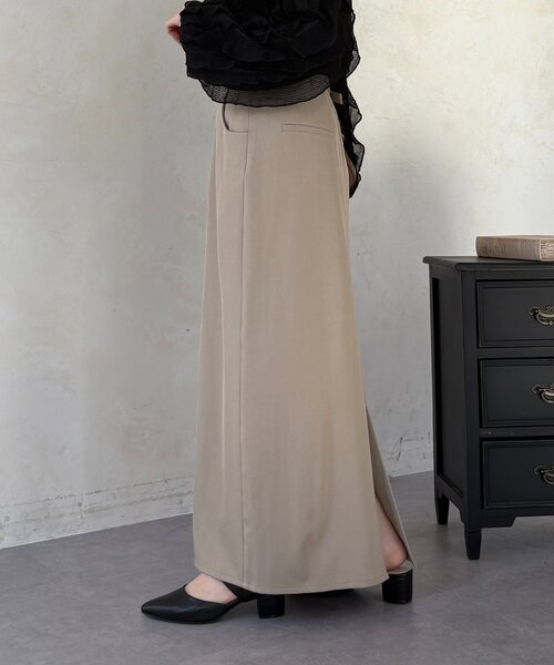 Thevon（ゼボン）の「ベルト付きナロースカート（スカート・レディース・ブラック/ベージュ・M/S）」の9枚目の写真