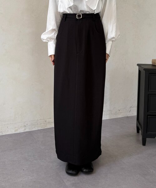 Thevon（ゼボン）の「ベルト付きナロースカート（スカート・レディース・ブラック/ベージュ・M/S）」の16枚目の写真