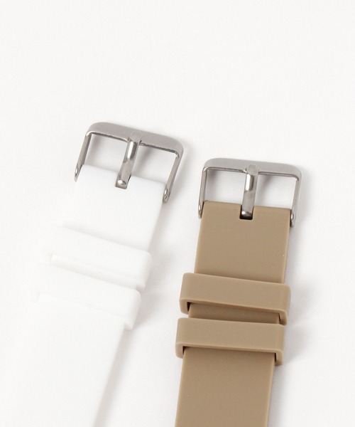 niko and...（ニコアンド）の「スクエアワントーンウォッチ（アナログ腕時計・レディース・カーキ/ホワイト/ブラック・0）」の5枚目の写真