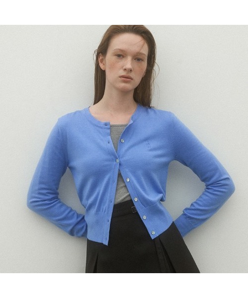 ATELIER NAIN(アトリエナイン)の「ESSENTIAL WOOL KNIT CARDIGAN(CD-2147)(カーディガン/ボレロ・レディース・ベージュ/グレー/チャコール/ダークネイビー/ブルー・XS-S/M-L)」の4枚目の写真