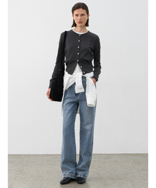 ATELIER NAIN(アトリエナイン)の「ESSENTIAL WOOL KNIT CARDIGAN(CD-2147)(カーディガン/ボレロ・レディース・ベージュ/グレー/チャコール/ダークネイビー/ブルー・XS-S/M-L)」の6枚目の写真