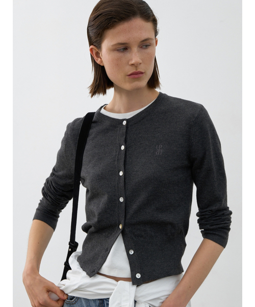 ATELIER NAIN(アトリエナイン)の「ESSENTIAL WOOL KNIT CARDIGAN(CD-2147)(カーディガン/ボレロ・レディース・ベージュ/グレー/チャコール/ダークネイビー/ブルー・XS-S/M-L)」の7枚目の写真