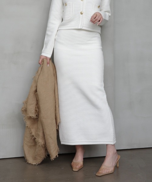 ラーベンニットタイトスカート（スカート）｜anuans（アニュアンス）の