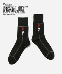 CHICSTOCKS（シックストックス）の「SNOOPY×CHICSTOCKS[ラメライン ハートバルーン]（ソックス/靴下）」