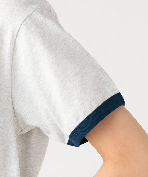 BEAMS HEART(ビームスハート)の「リンガー ロゴ Tシャツ(Tシャツ/カットソー・レディース・ホワイト系その他5/オフホワイト/チャコールグレー・FREE)」の12枚目の写真